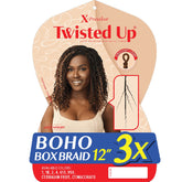 Outre X-Pression Twisted Up Crochet Loop Braids - BOHO BOX BRAID 12" 3X